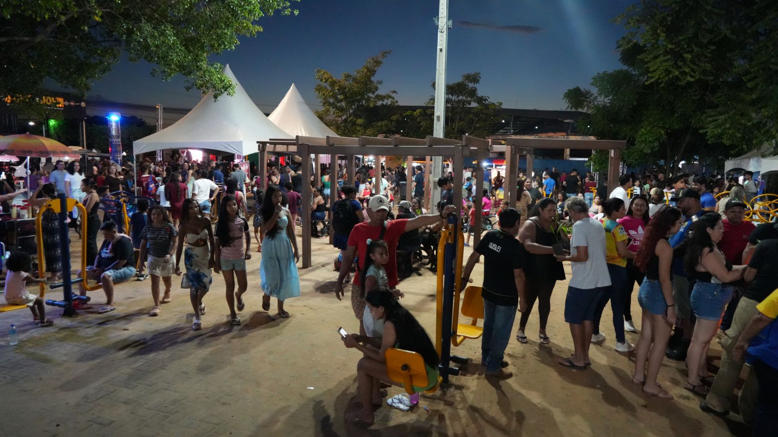 Evento transformou o espaço em um ambiente de convivência comunitária