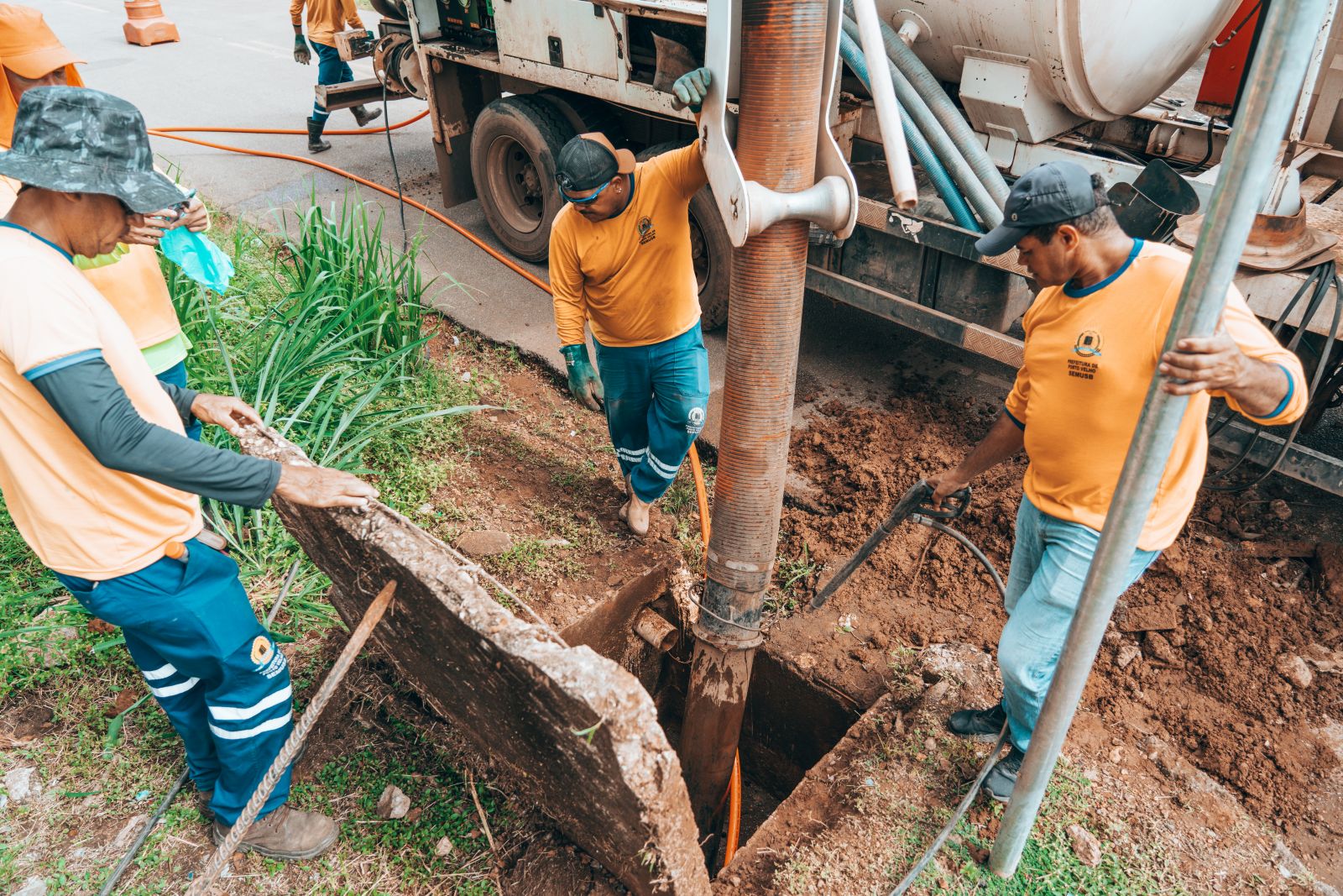 A ação é realizada pela Prefeitura de Porto Velho, por meio da Secretaria Municipal de Infraestrutura (Seinfra)