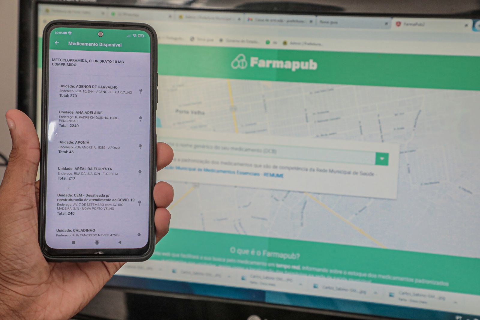 O Farmapub foi criado para consulta e localização de medicamentos nas unidades da capital