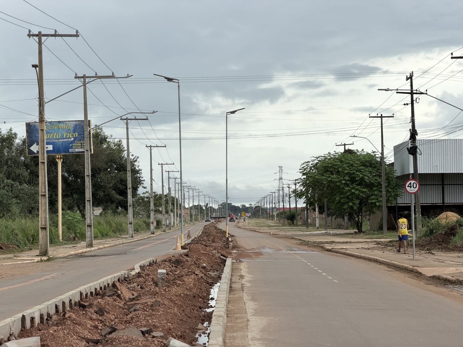 Obra já foi planejada com a implantação de fiação subterrânea